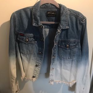 Vintage FUBU ombré denim jacket